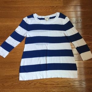 Nautical Blue and White Striped Top