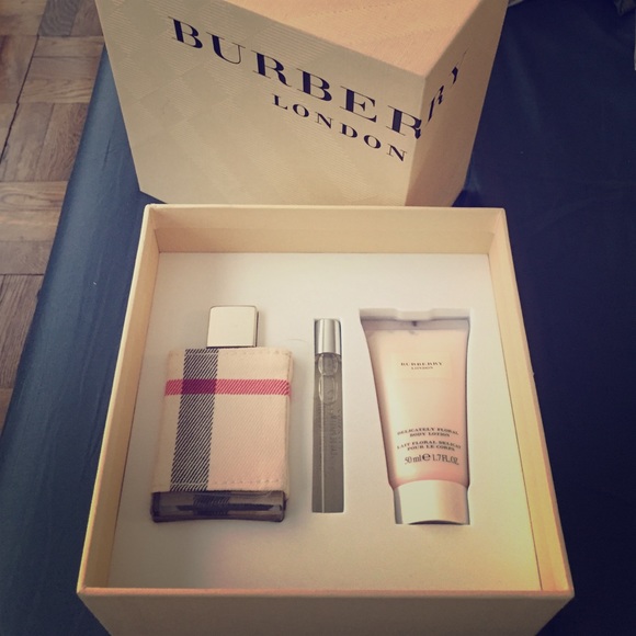 Never used Burberry perfume and body lotion