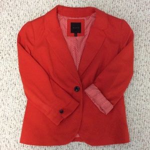 Orange one button jacket