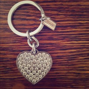 Coach Heart Key Chain ❤️