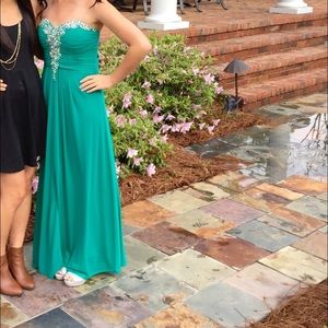 Turquoise prom dress