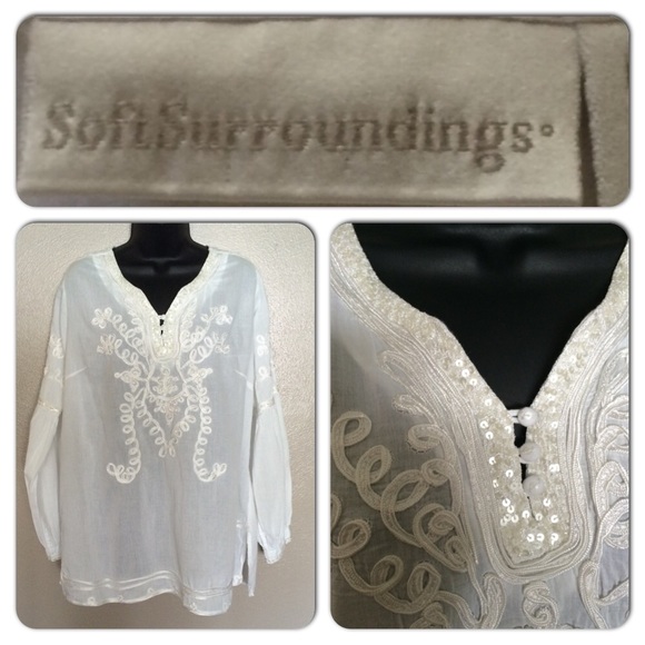 Tops - Bundle-Soft Surroundings white tunic size XL