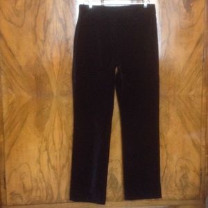 City DKNY Black Velvet Slacks