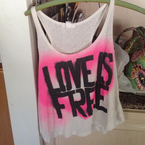love is free tank top