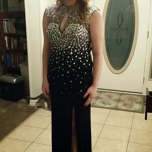 Madison James  with irredecent stones and sequins