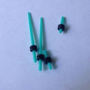 14G plug and taper set with orings