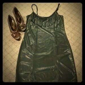 Express faux leather look LBD