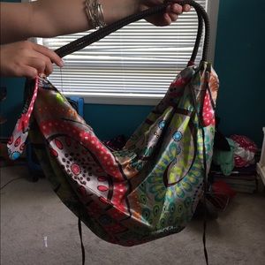 silk floral bag