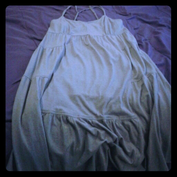 This is a flowy purple dress