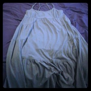 This is a flowy purple dress