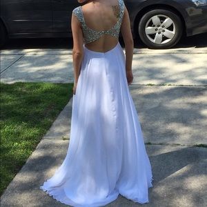 White prom dress