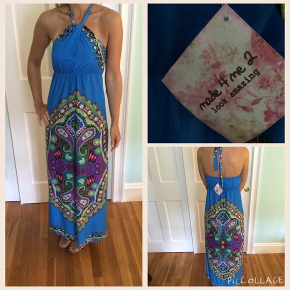Halter maxi dress