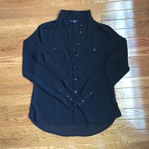 Black button up shirt