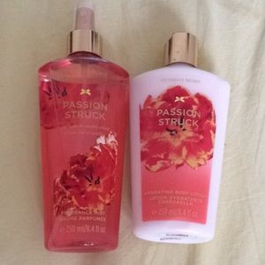 Victoria's Secret passion struck lotion/perfume.