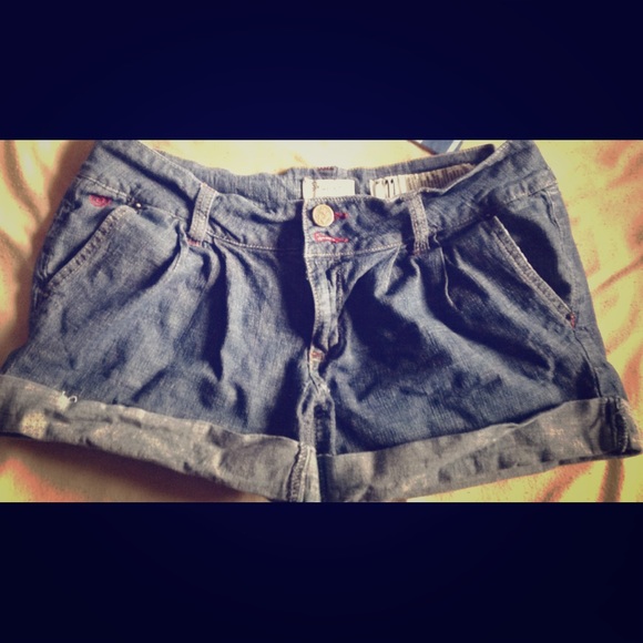 Dress jean shorts