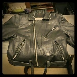 Soft Black leather jacket (MAKE ME AN OFFER)