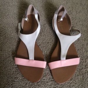 Brand New beige and pink sandals!