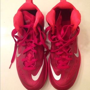 Orange and Red Basketball Shoes