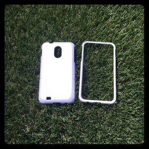 Galaxy S2 pearl white snap case
