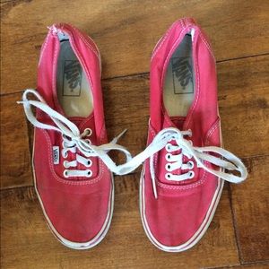 Red vans.