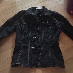 Black jean jacket