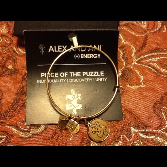 Alex and Ani Jewelry - "ALEX & ANI" PIECE OF THE PUZZLE GOLD BANGLE