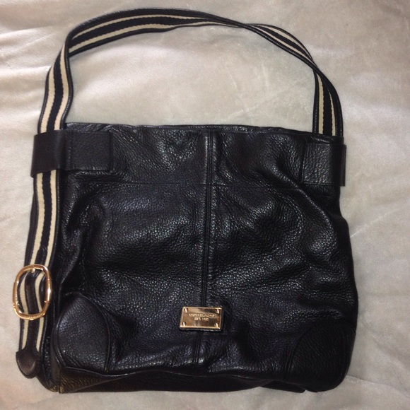 Micheal Kors black leather bag