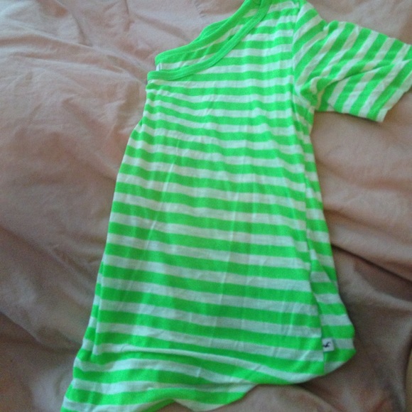 Short sleeve hollister stripped shirt