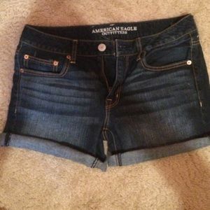 American Eagle midi denim shorts