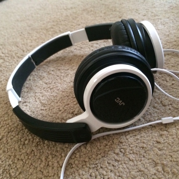 Brand new white and black JVC headphones!