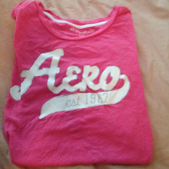 Short sleeve pink aeropastle shirt