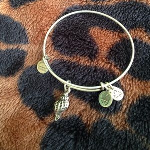 Alex and ani seashell charm bangle