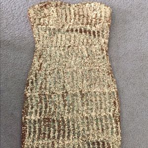 Gold sparkly dress