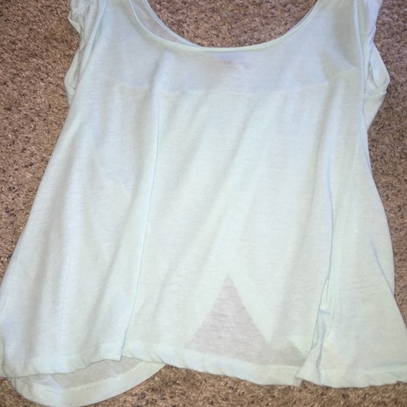 Light blue top