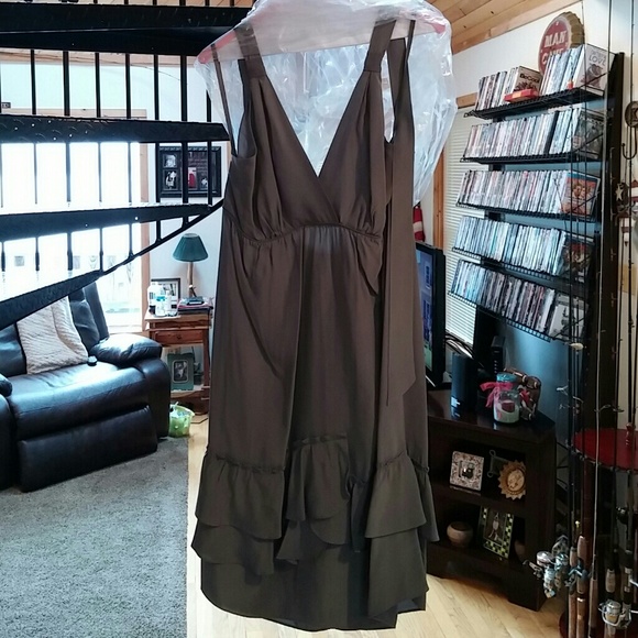 Banana Republic gray halter dress