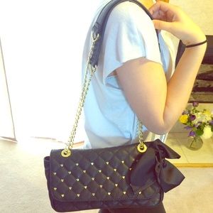 RESERVED! Betsey Johnson Mini Hearts Handbag