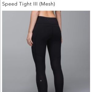 Speed tight 3 (mesh) lulu lemon running pants