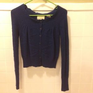 Blue cardigan