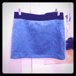 Milly New York Ribbon Wool Mohair Mini Skirt