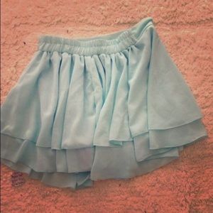 Light blue skirt