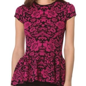 Torn By Ronny Kobo Peplum Top