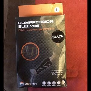 Compression sleeves for calf and shin support