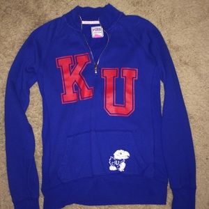 PINK KU half zip