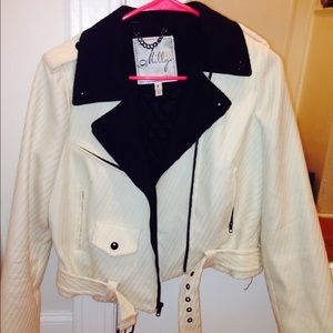 Milly New York Cream Wo Short Jacket