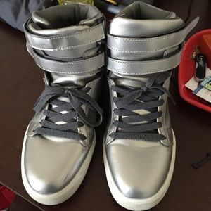 Silver Women's Supras HOLD 24 hours