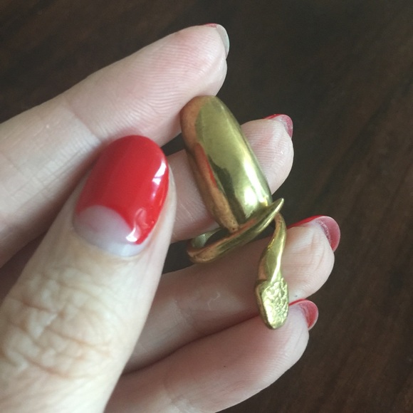 Bijules NYC Jewelry - Bijules NYC Gold Vermeil Nail Ring Bijules NYC Jewelry - Bijules NYC Gold Vermeil Nail Ring