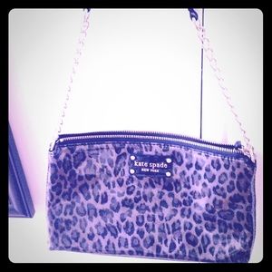 Kate Spade Leopard Print patent leather handbag