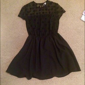 H&M Sheer Polka dot dress