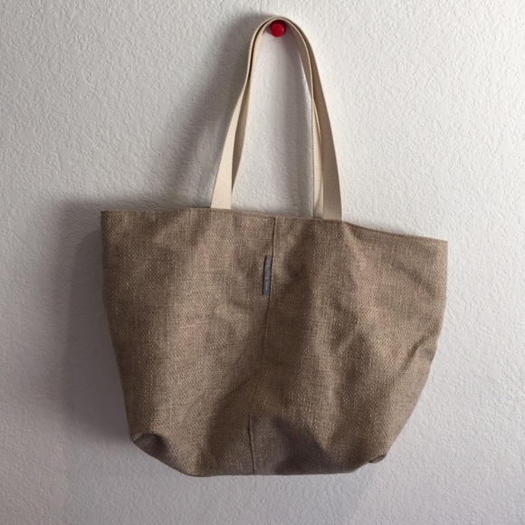 Large canvas tote bag w/ prints inside - Picture 1 of 4