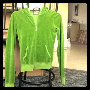 NWOT Green Juicy Couture Zip-Up Hoodie